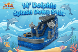 14' Dolphin Splash Down Slide